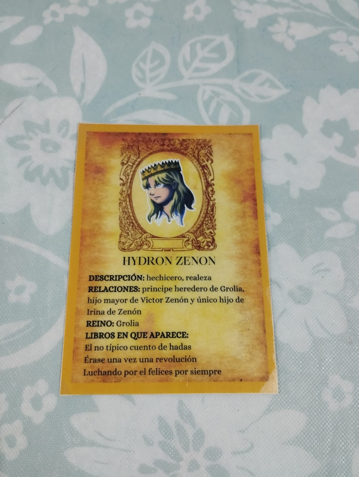 Tarjetas de personaje