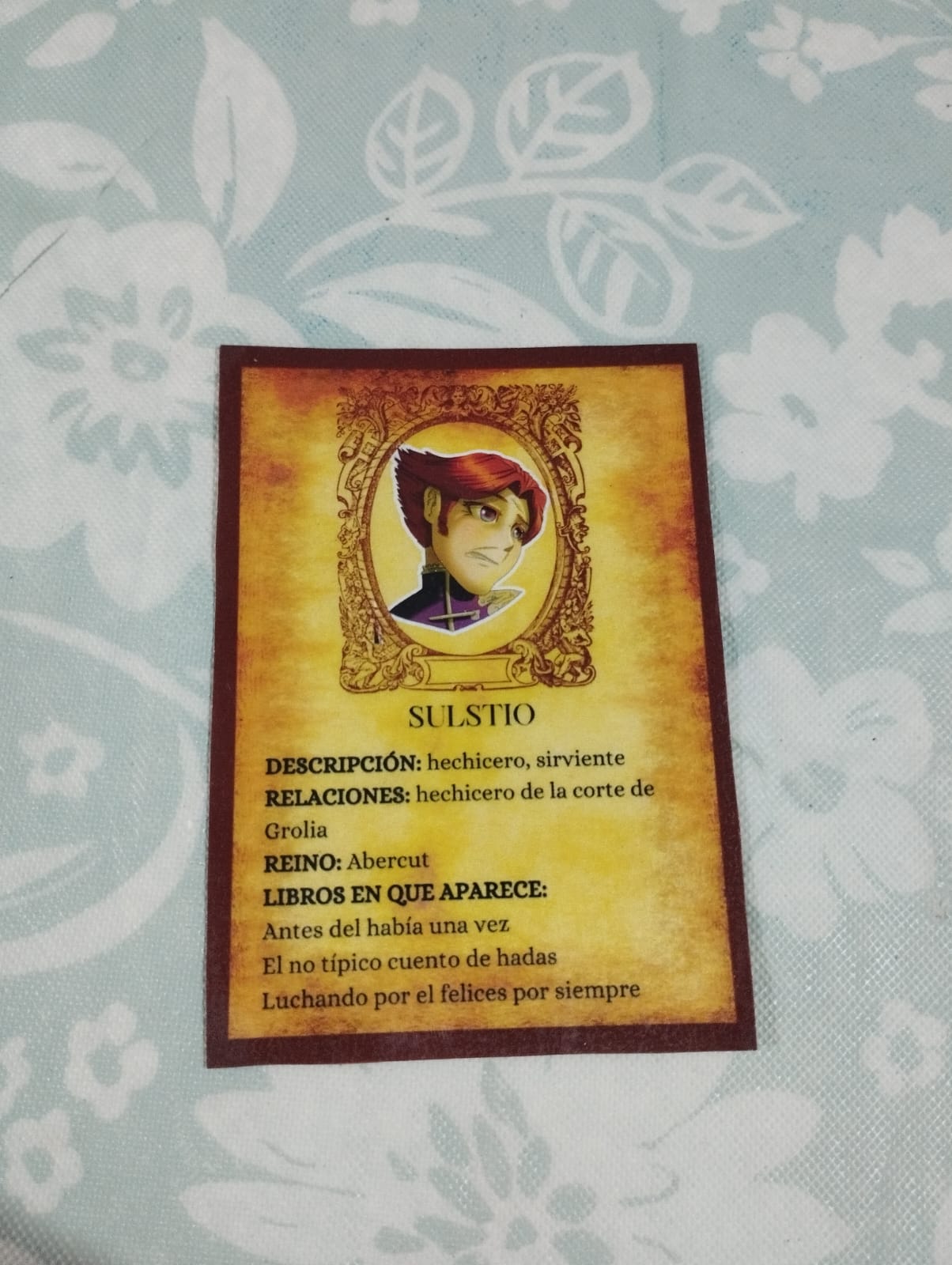 Tarjetas de personaje
