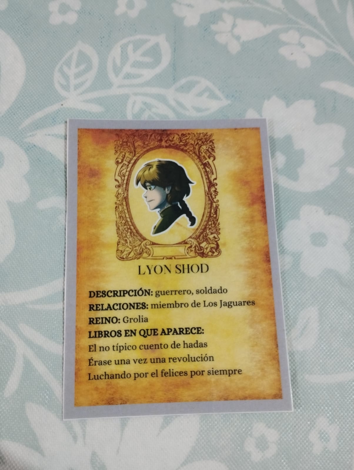 Tarjetas de personaje