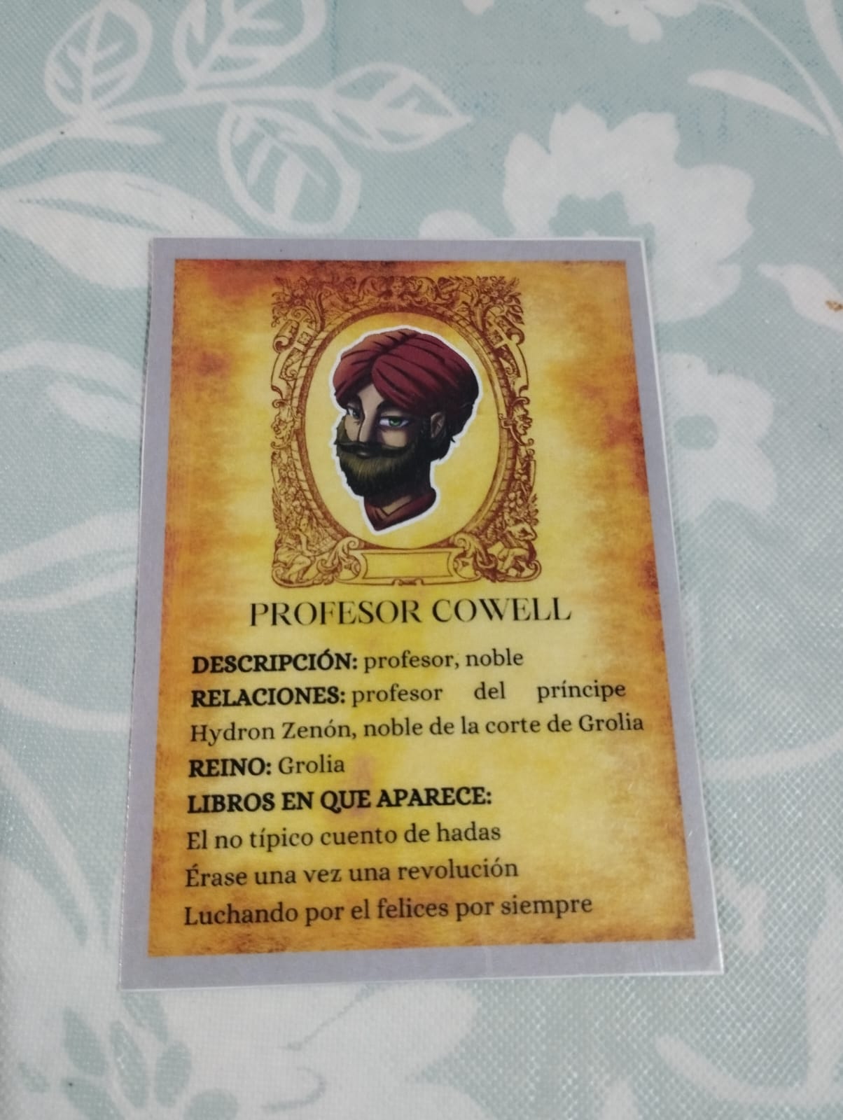 Tarjetas de personaje