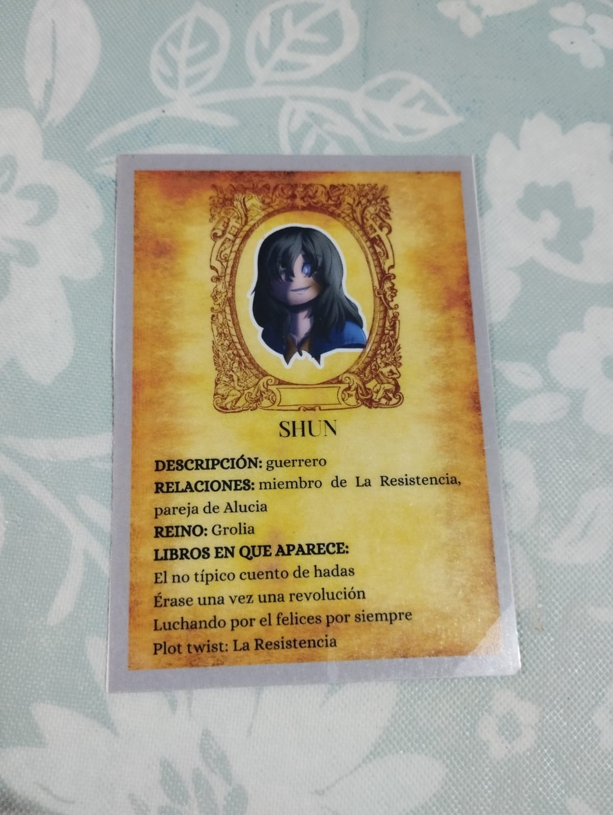 Tarjetas de personaje